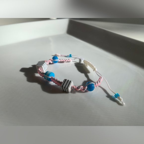 Swarovski Beaded Crochet Handmade Bracelet - Picture 3 of 5